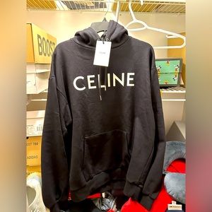 Celine Black Hoodie L Authentic